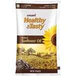 Emami Healthy & Tasty Refined Sunflower Oil, 825 g Pouch